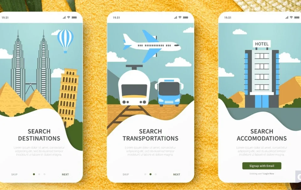 mobile app development for travel agencies كيف تصمم تطبيق شركة سياحة يجذب المسافرين