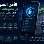 ChatGPT Image Jun 21 2026 02 23 00 AM الأمن السيبراني في تطبيقات الجوال: كيف تحمي بيانات عملائك في السوق السعودي؟