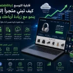 ChatGPT Image Jun 29 2026 03 33 35 AM قابلية التوسع (Scalability): كيف تبني متجراً إلكترونياً ينمو مع زيادة أرباحك وعملائك؟