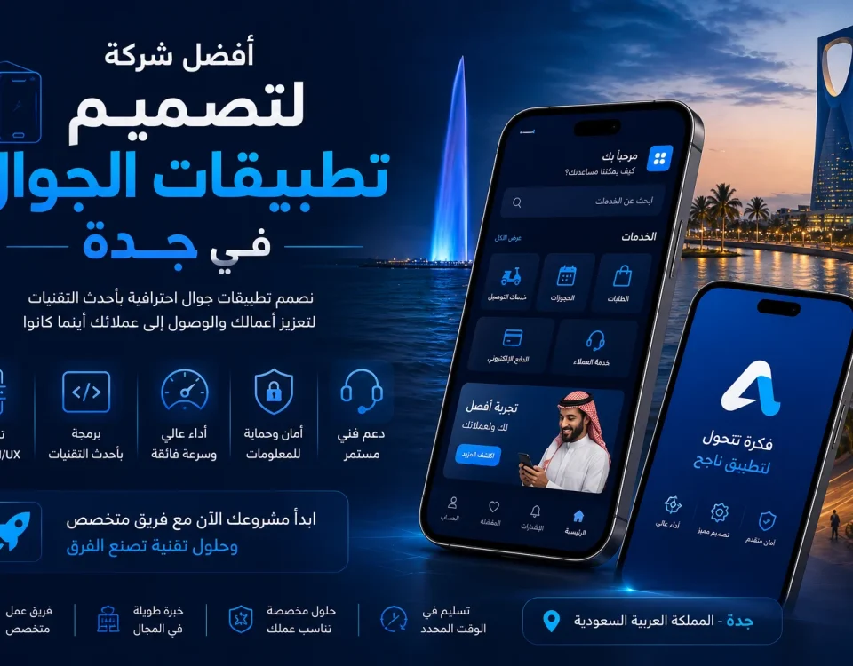 ChatGPT Image Jun 8 2026 01 48 16 AM أفضل شركة لتصميم تطبيقات الجوال في جدة