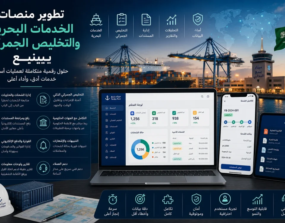 تطوير منصات الخدمات البحرية والتخليص الجمركي بينبع 11 ChatGPT Image Jul 18 2026 04 53 41 PM تطوير منصات الخدمات البحرية والتخليص الجمركي بينبع