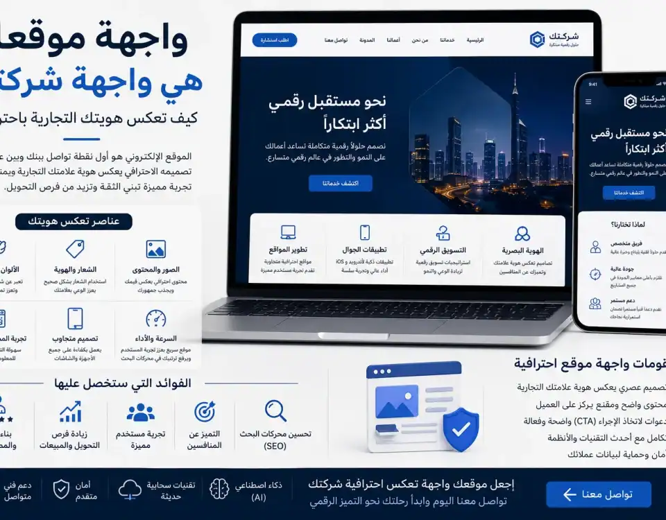 واجهة موقعك هي واجهة شركتك: كيف تعكس هويتك التجارية باحترافية؟ 11 ChatGPT Image Jul 2 2026 04 48 30 AM واجهة موقعك هي واجهة شركتك: كيف تعكس هويتك التجارية باحترافية؟