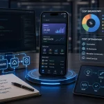 ChatGPT Image Jul 22 2026 02 04 48 AM ما هي التكلفة الحقيقية لبرمجة تطبيق جوال احترافي؟ (وكيف تقللها عبر الأتمتة)