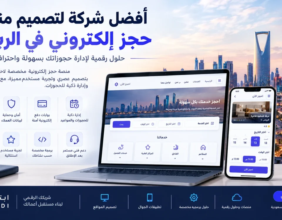 ChatGPT Image Sep 8 2026 01 20 08 AM أفضل شركة لتصميم منصة حجز إلكتروني في الرياض
